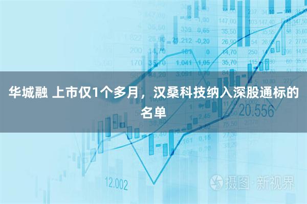 华城融 上市仅1个多月，汉桑科技纳入深股通标的名单