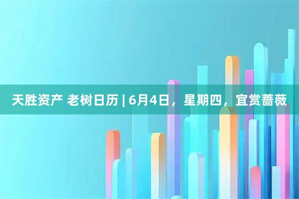 天胜资产 老树日历 | 6月4日，星期四，宜赏蔷薇